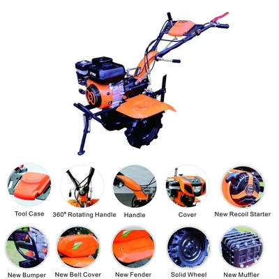GT1000-H Mini Power Gear Tiller 750-1000mm عرض الحراثة