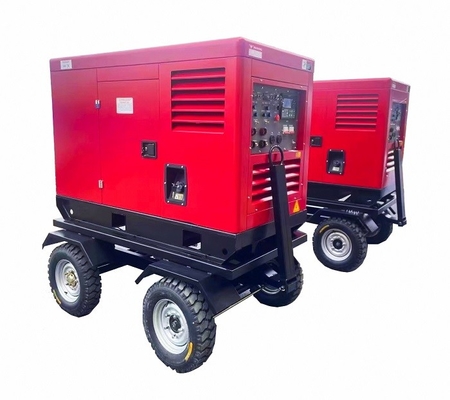 3 المرحلة 400A مولد لحام الديزل الصامت لوحة التحكم LCD DC12V بدء الكهربائية