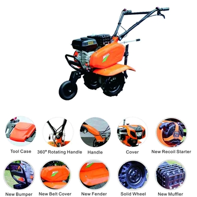 جهاز فلاح الحزام الكهربائي الصغير GT750 600-750 مم عرض حراثة العجلة الأمامية
