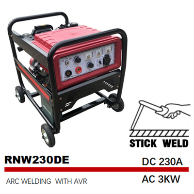 230A DC 1.6kw الديزل قوس اللحام متوسط ​​التردد SMAW لحام مجموعة