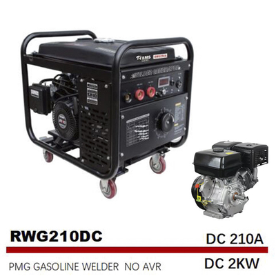 قوس متوسط ​​التردد 2kw مولد البنزين 210A