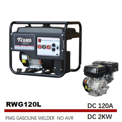البنزين 170F محرك 120 أمبير العاكس لحام مولد 2kw PMG نوع L.