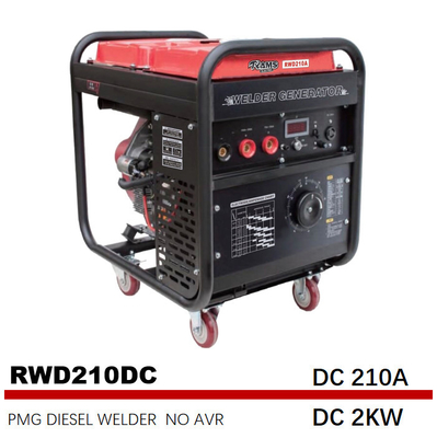 SMAW 250A مولدات لحام الديزل RWD250AC نوع التردد المتوسط