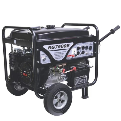 190F محرك مولد كهربائي محمول بنزين 6kw بدء تشغيل كهربائي يدوي