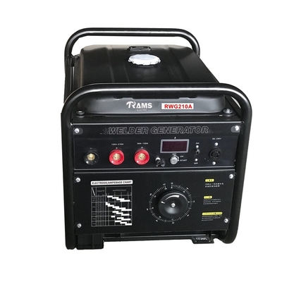 RWG210AC 210A مولد لحام القوس الكهربائي يعمل بالبنزين محرك 15 حصان