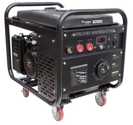 RWG210AC 210A مولد لحام القوس الكهربائي يعمل بالبنزين محرك 15 حصان